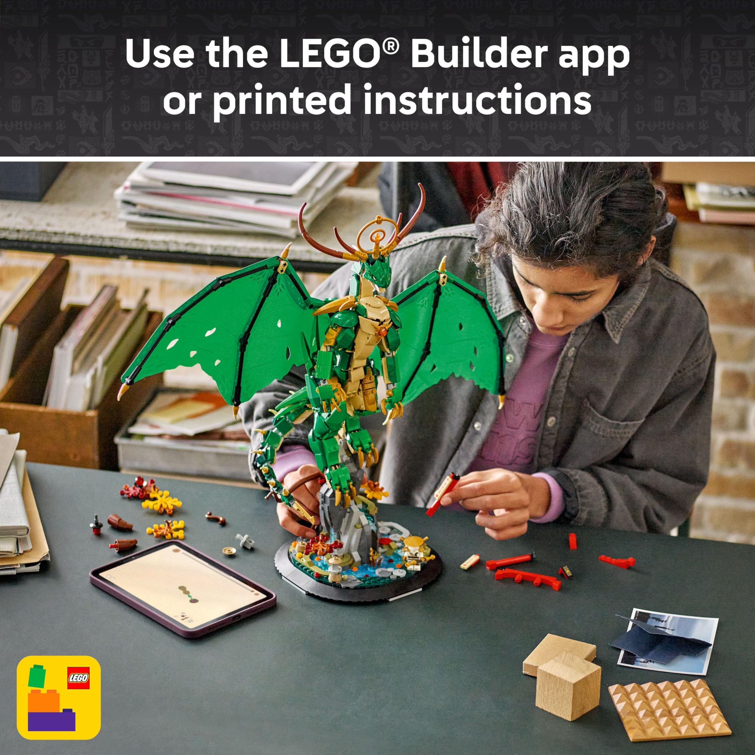 Foto 6 | Kit De Construcción De Maquetas Lego Ninjago The Guardian Dragon 71847 - Venta Internacional.