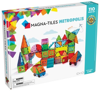 Foto 1 | Set De Construcción Magnética Magna-tiles Metropolis 110 Piezas - Venta Internacional.