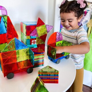Foto 3 | Set De Construcción Magnética Magna-tiles Metropolis 110 Piezas - Venta Internacional.