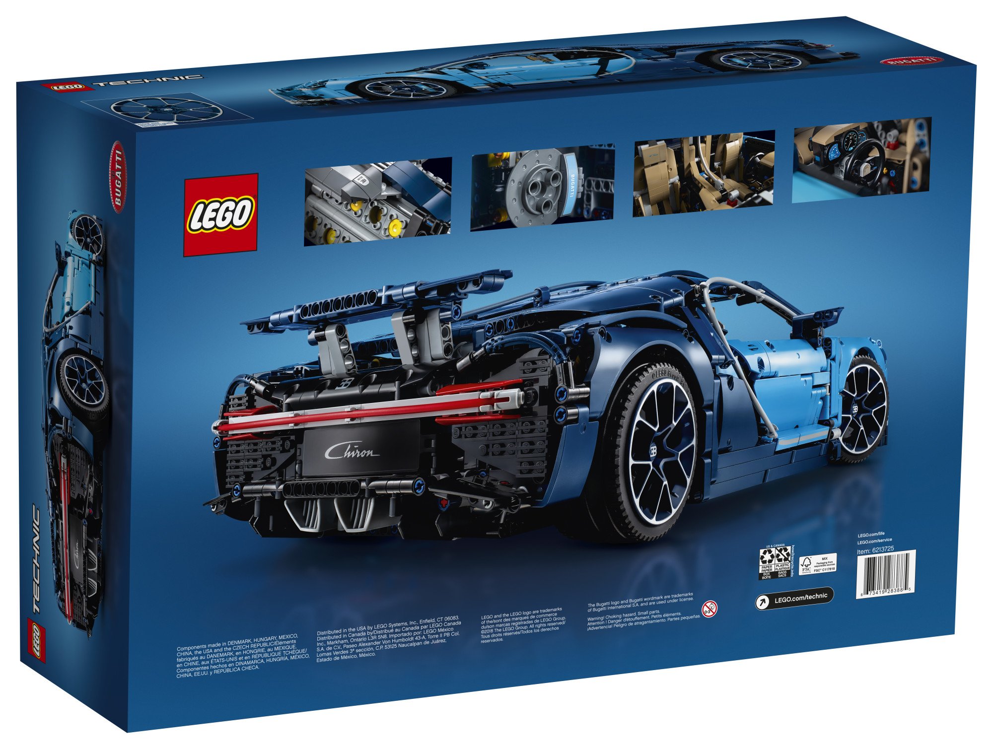 Foto 6 pulgar | Kit De Construcción Lego Technic Bugatti Chiron 42083 Race Car - Venta Internacional.
