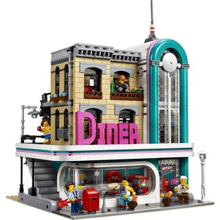 Foto 3 | Kit De Construcción Lego Creator Expert Downtown Diner 10260 - Venta Internacional.