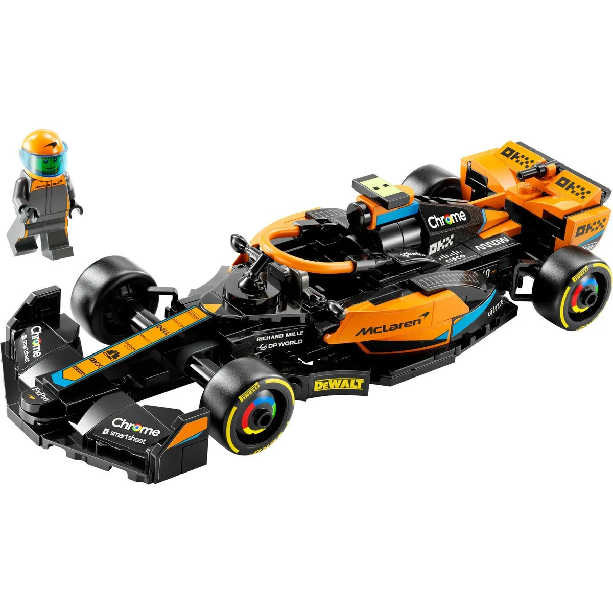 Foto 3 pulgar | Coche De Carreras  Belug 245pz Negro Naranja