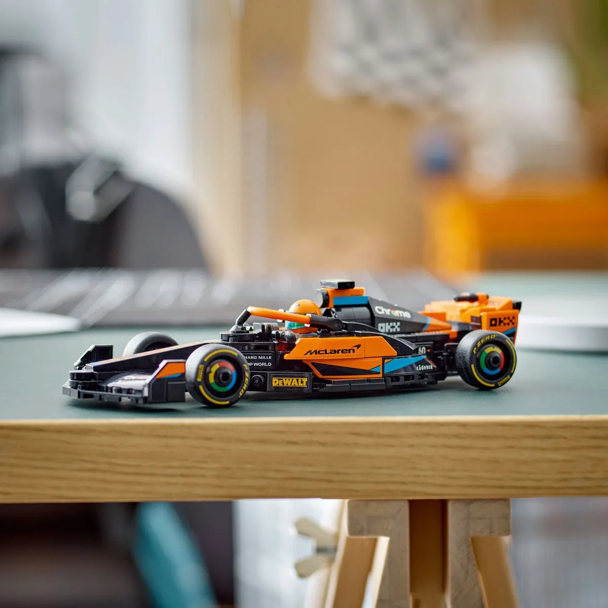 Foto 5 pulgar | Coche De Carreras  Belug 245pz Negro Naranja
