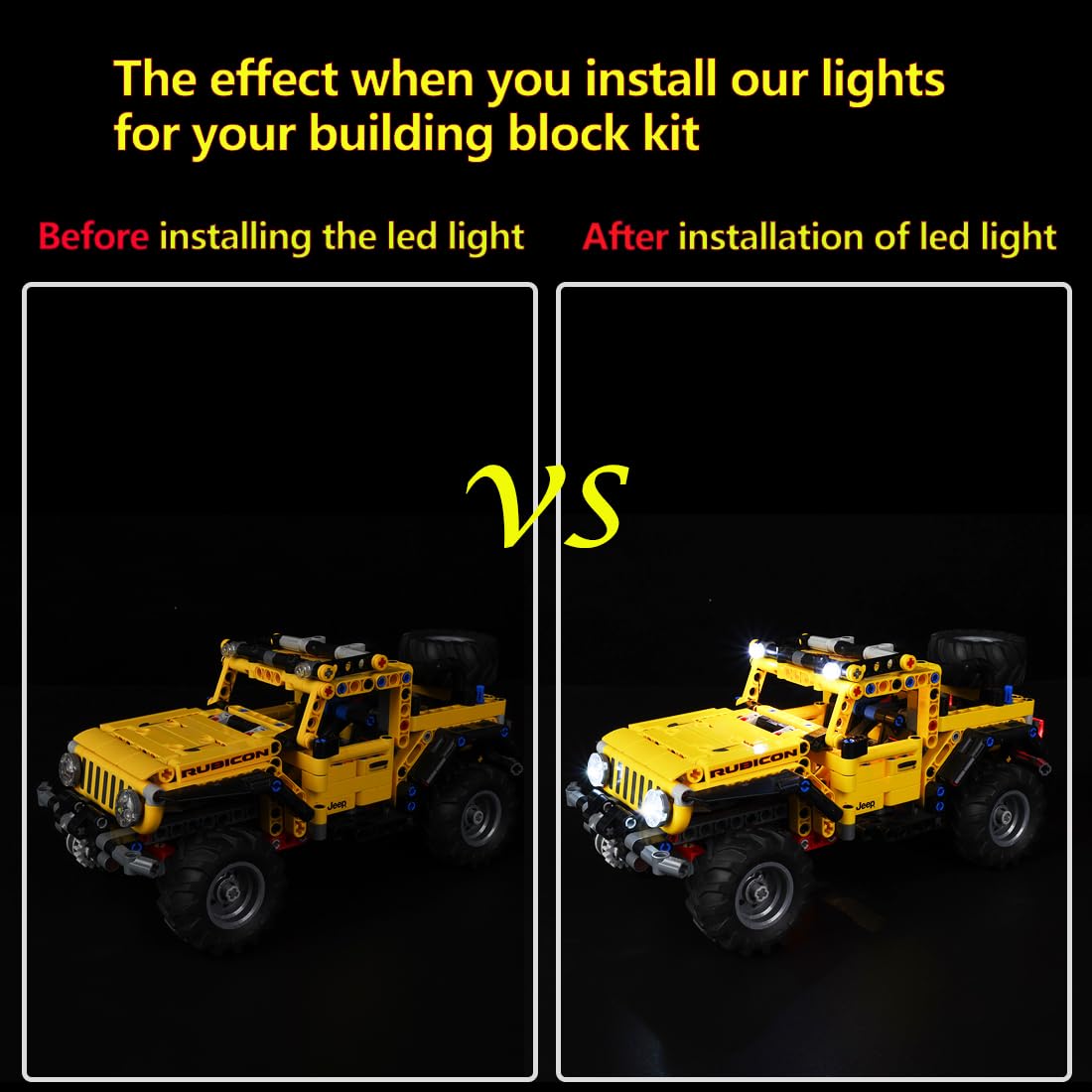 Foto 6 pulgar | Set De Luces Para Bloques De Construcción Technic Jeep Wrangler Con Led - Venta Internacional.