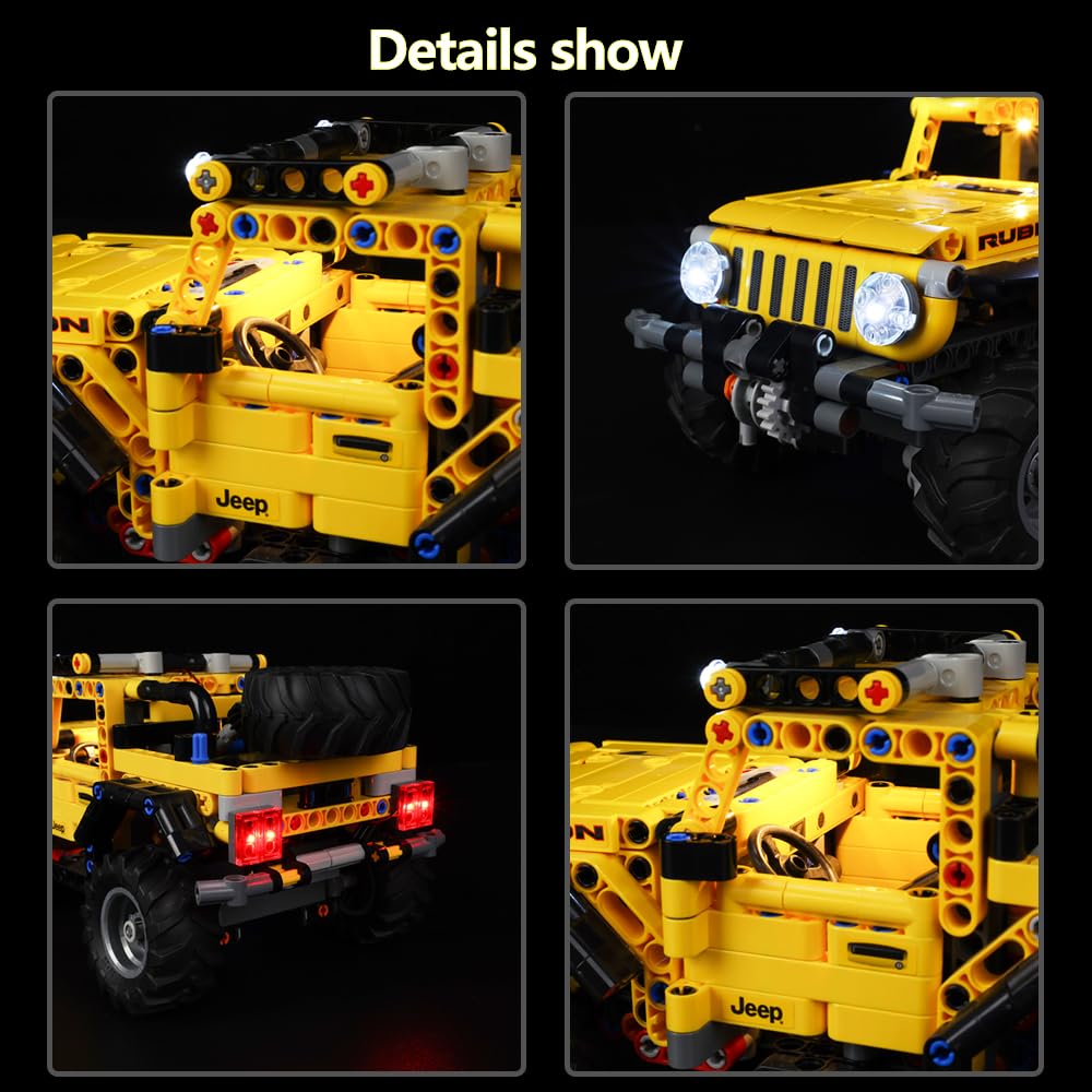Foto 6 | Set De Luces Para Bloques De Construcción Technic Jeep Wrangler Con Led - Venta Internacional.