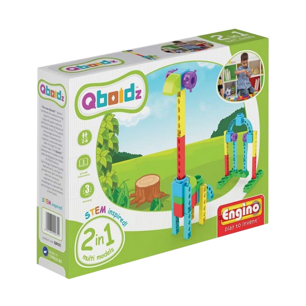 Juego 2 en 1 Jirafa Engino Qboidz Multicolor