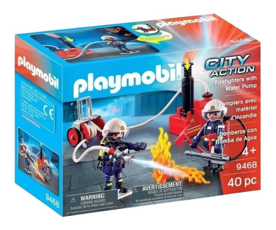 Equipo de Bomberos con Bomba de Agua 40 Pzs 9468 Playmobil