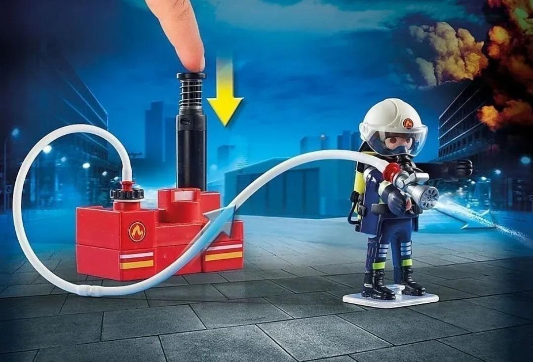 Foto 4 pulgar | Equipo de Bomberos con Bomba de Agua 40 Pzs 9468 Playmobil