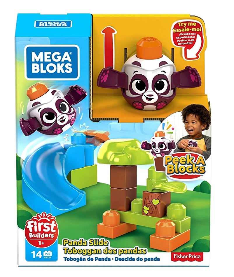 Foto 2 pulgar | Mega Bloks Fisher Price Peek a Blocks Tobogán de Panda