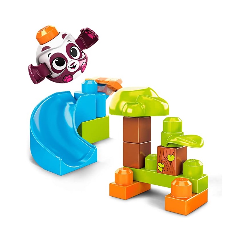 Foto 3 pulgar | Mega Bloks Fisher Price Peek a Blocks Tobogán de Panda