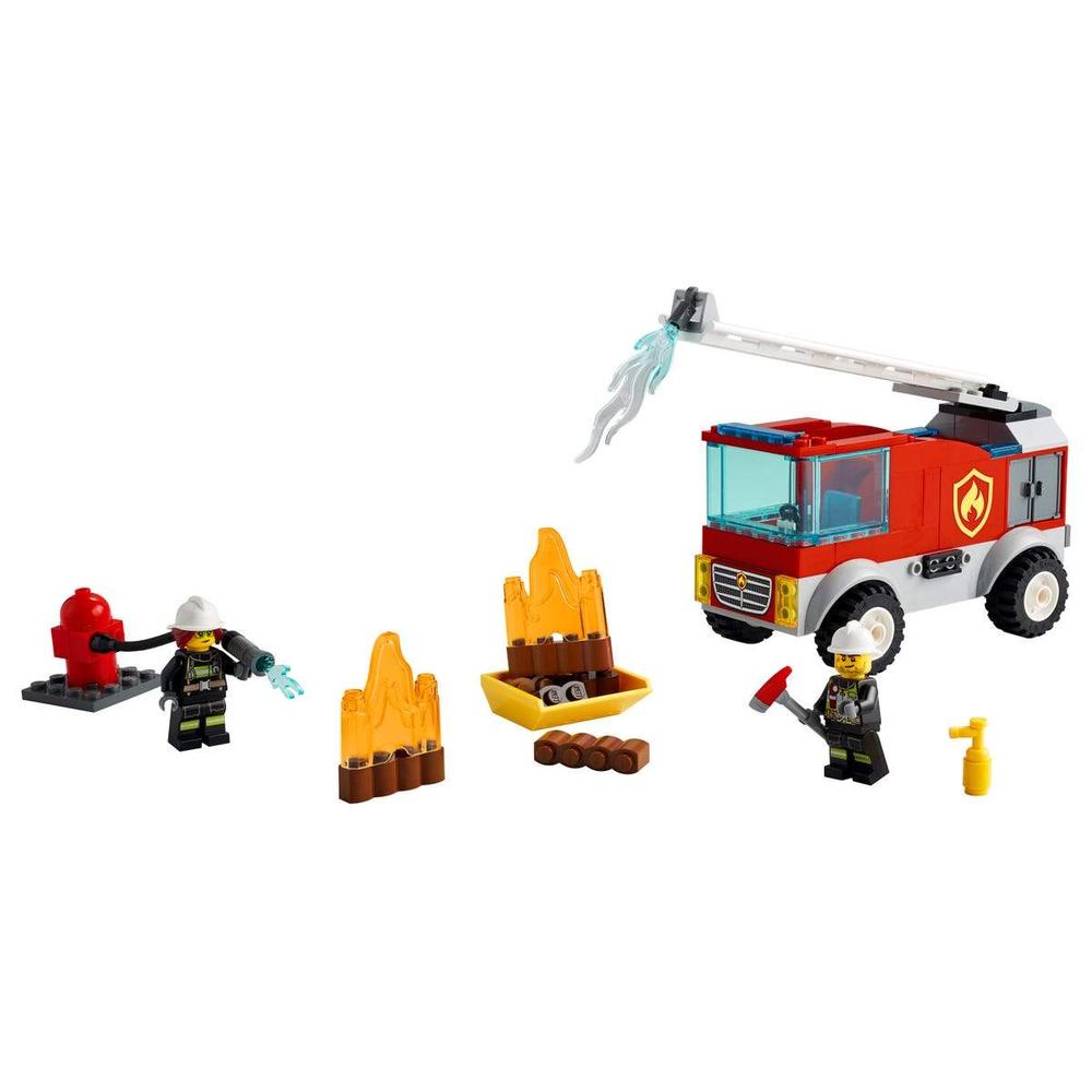 Foto 2 | Lego City Camión de Bomberos con Escalera 60280