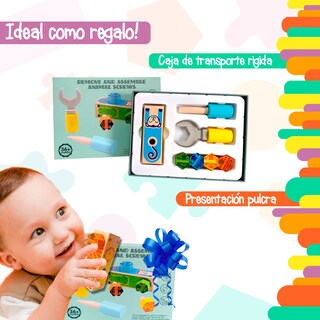 Foto 5 | Bloque de Herramientas para Atornillar Yuff! de Madera