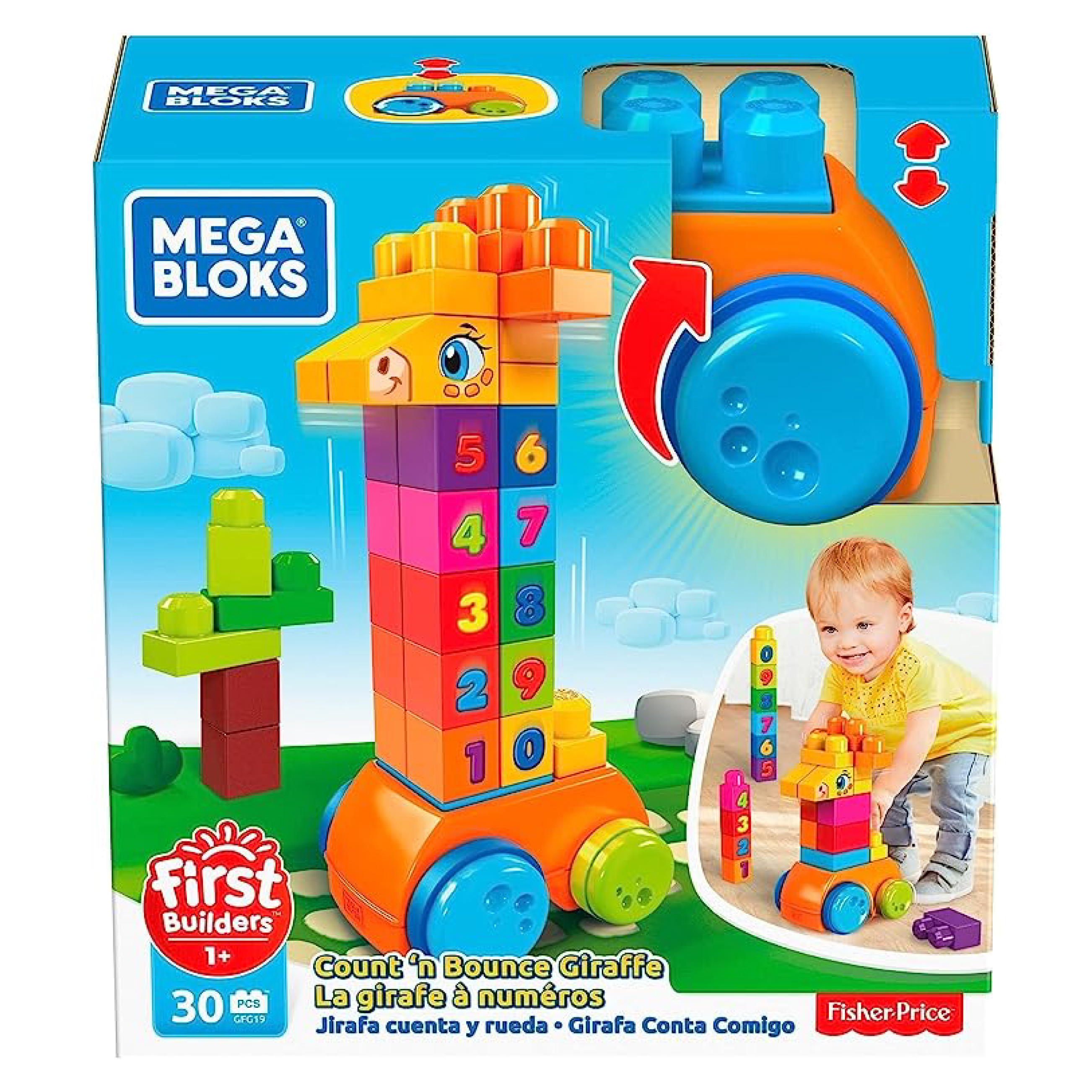 Foto 3 pulgar | Juego de Bloques Jirafa Fisher-Price Megablock GFG19 Multicolor 30 Piezas