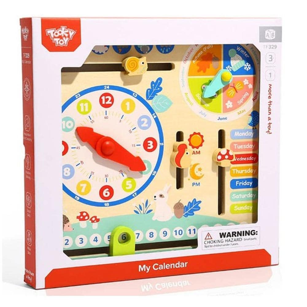 Calendario Interacitvo, Tablero Educativo De Madera, Juego Didactivo $349