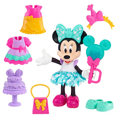 Foto 4 pulgar | Venta Internacional - Just Play Minnie Mouse Fabulosa Moda Muñeca Dulce Fiesta