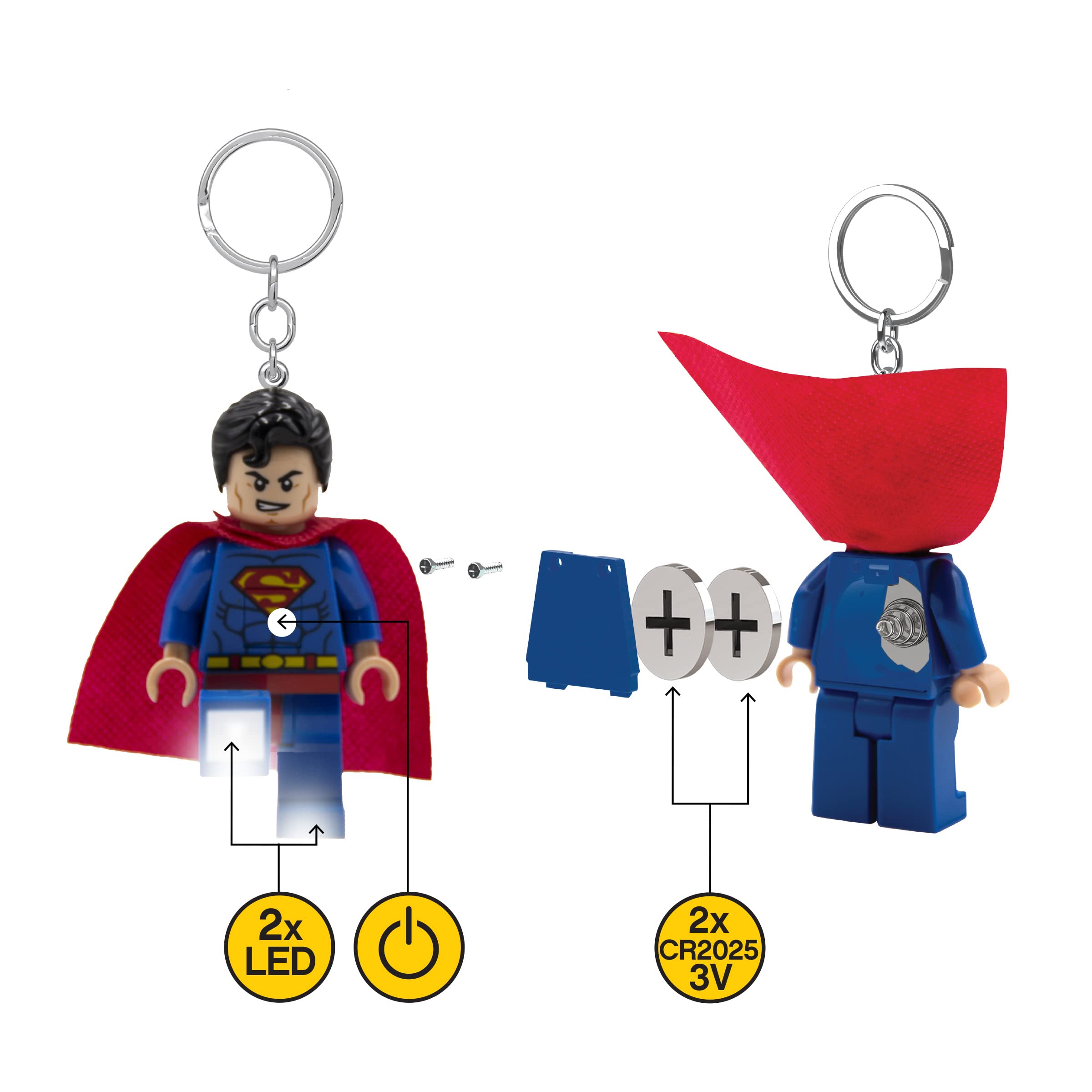 Venta Internacional Llavero Lego DC Super Heroes Superman de 3 cm con Led Coppel