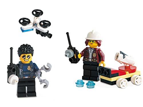 Venta Internacional - Combo de Minifiguras de Lego City: Jefe de Policía con Dron