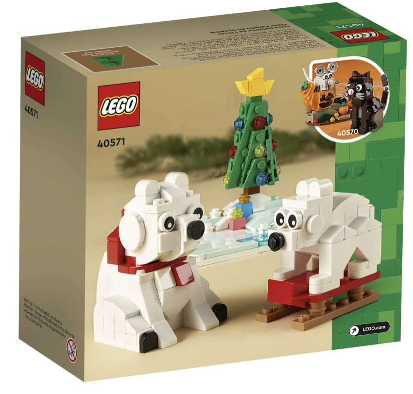 Foto 4 pulgar | Venta Internacional - Osos Polares de Invierno de Lego con Árbol de Navidad (40571)