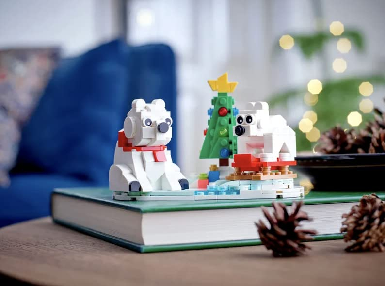 Foto 5 pulgar | Venta Internacional - Osos Polares de Invierno de Lego con Árbol de Navidad (40571)