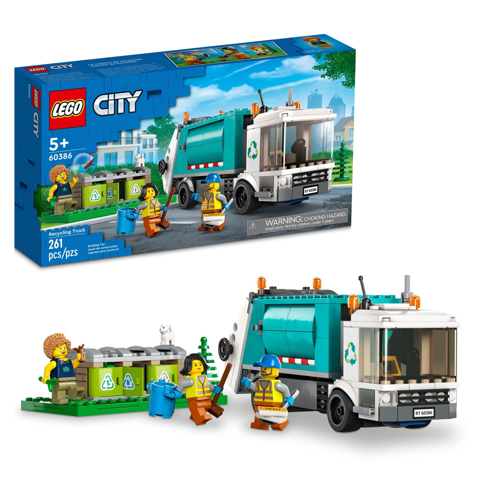 Foto 2 pulgar | Venta Internacional - Camión De Reciclaje Lego City 60386, Juego De Vehículos De J