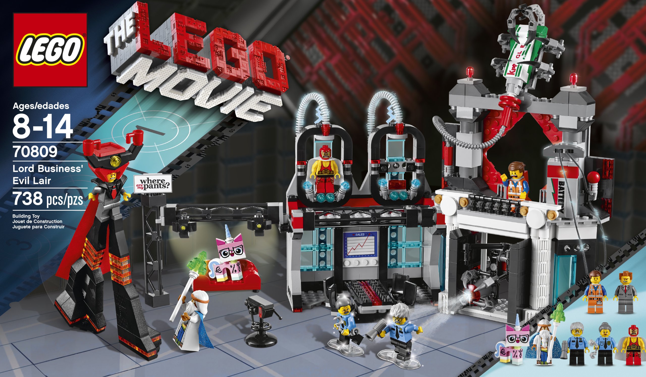 Foto 4 pulgar | Venta Internacional - Lego Movie La Guarida Malvada de Lord Business con 6 Minifiguras