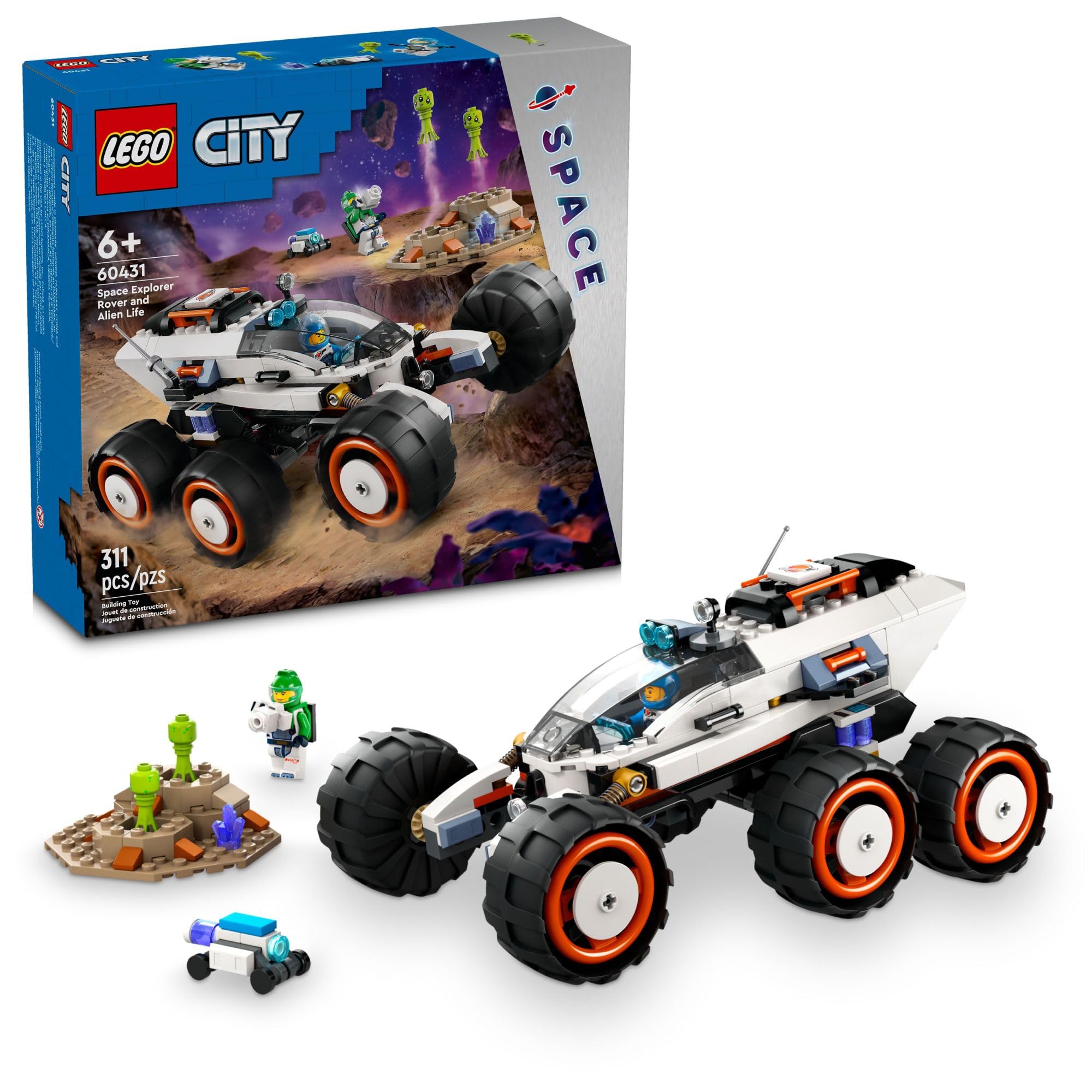 Foto 2 pulgar | Venta Internacional - Rover Lego City Space Explorer De Juguete Con Minifiguras De Más De 6 Años