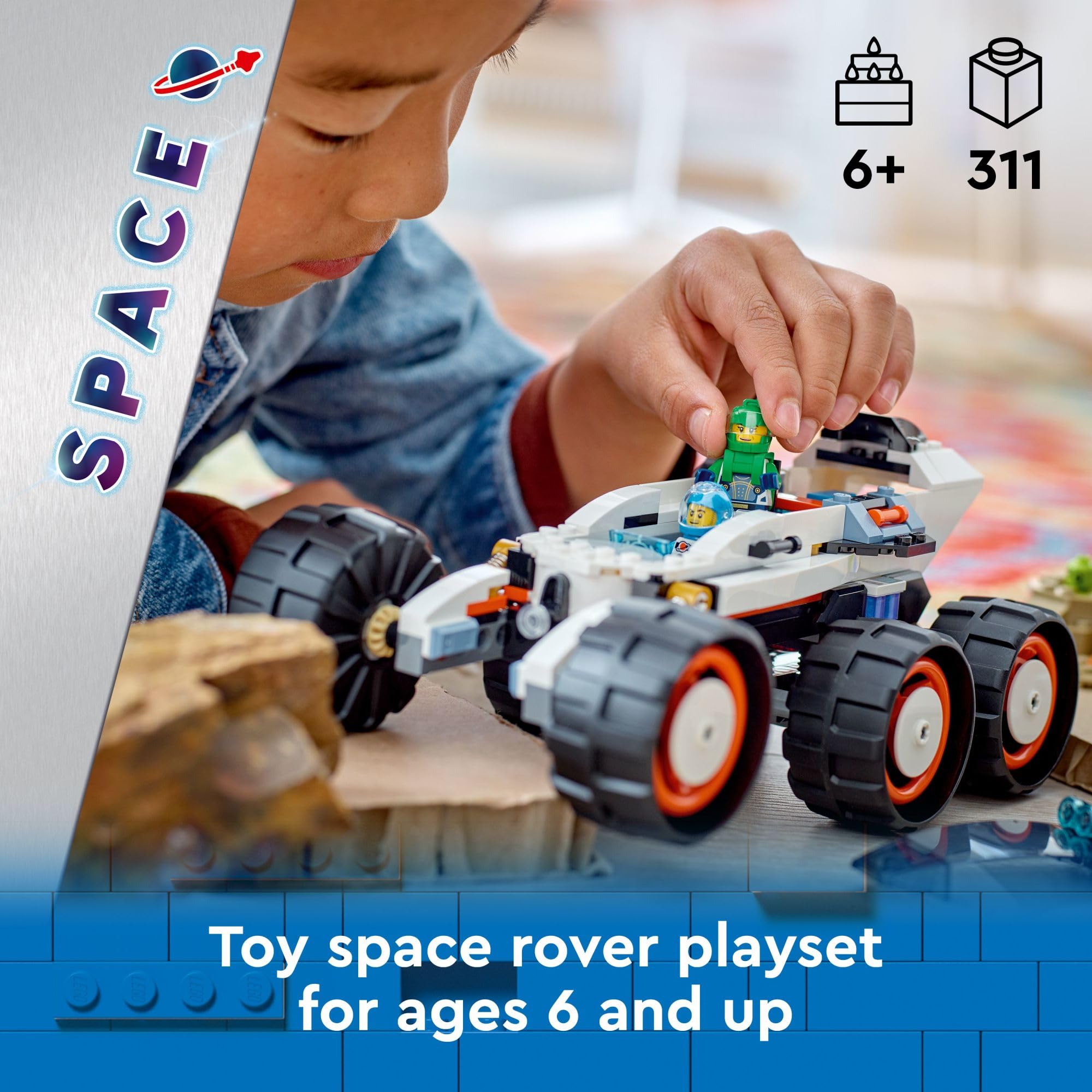 Foto 3 pulgar | Venta Internacional - Rover Lego City Space Explorer De Juguete Con Minifiguras De Más De 6 Años