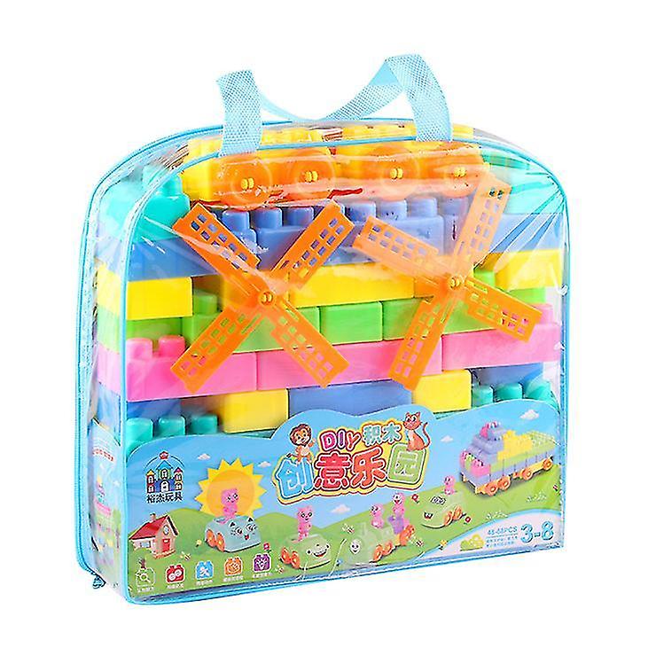 Venta Internacional - Building Blocks Children De Plástico, 48 Unidades, Con Bolsa De Almacenamiento