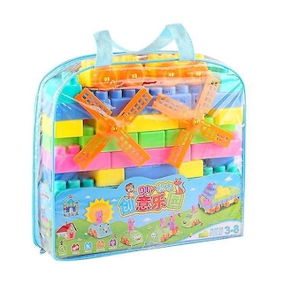 Foto 1 | Venta Internacional - Building Blocks Children De Plástico, 48 Unidades, Con Bolsa De Almacenamiento