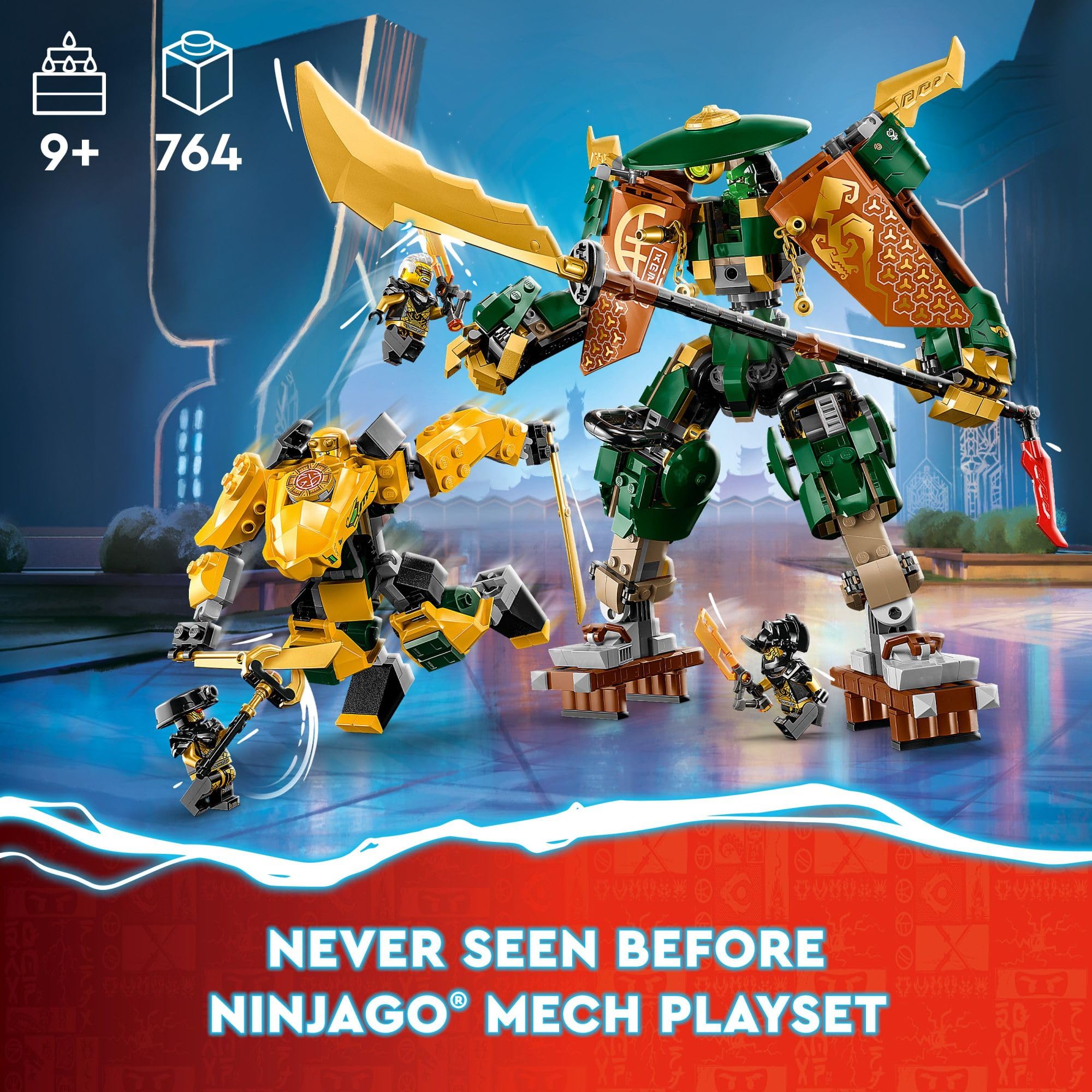 Foto 2 | Venta Internacional - Set De Juguetes De Construcción Lego Ninjago: Lloyd And Arin's Ninja Team Me