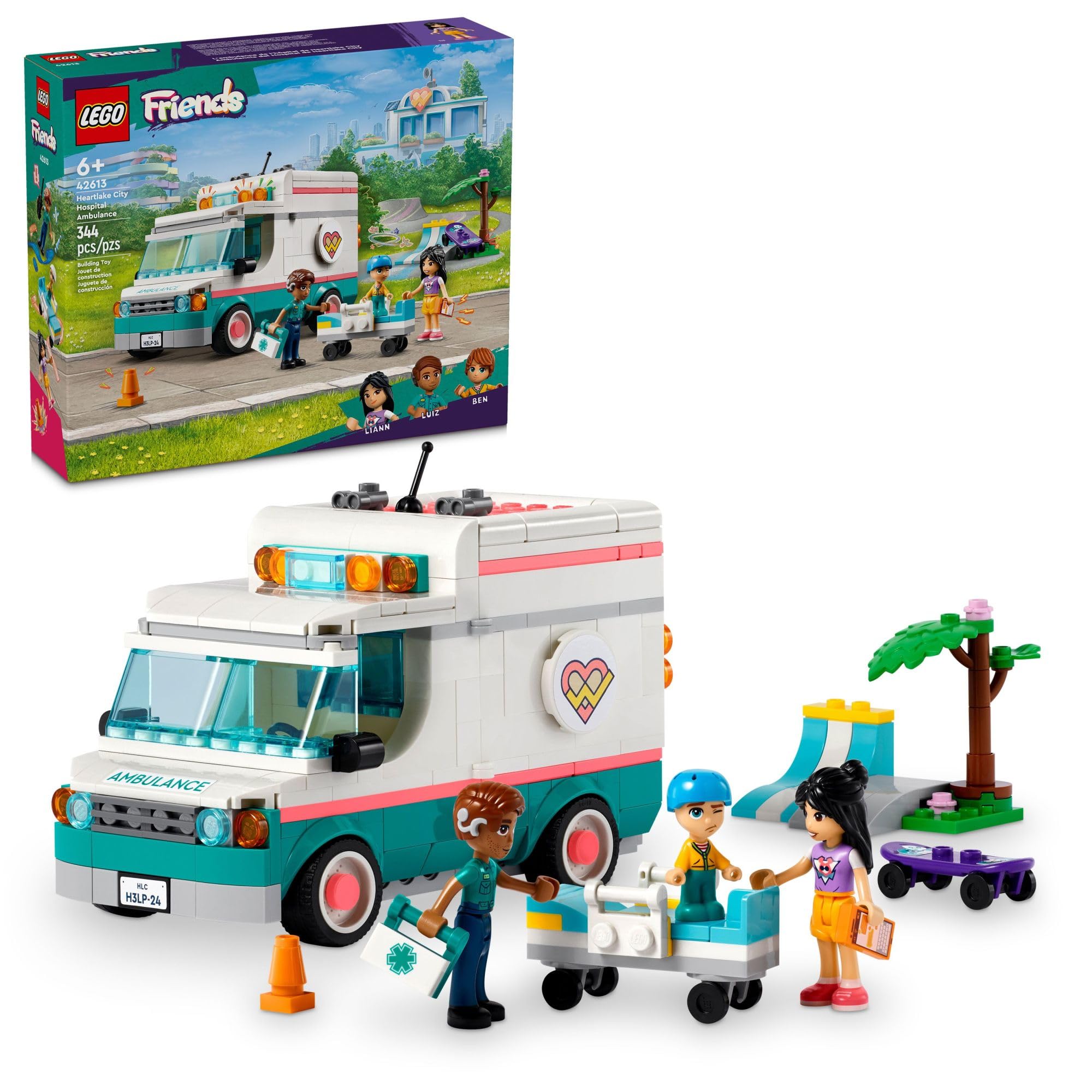 Foto 2 pulgar | Venta Internacional - Set De Ambulancia Lego Friends Heartlake City Hospital De Juguete 42613