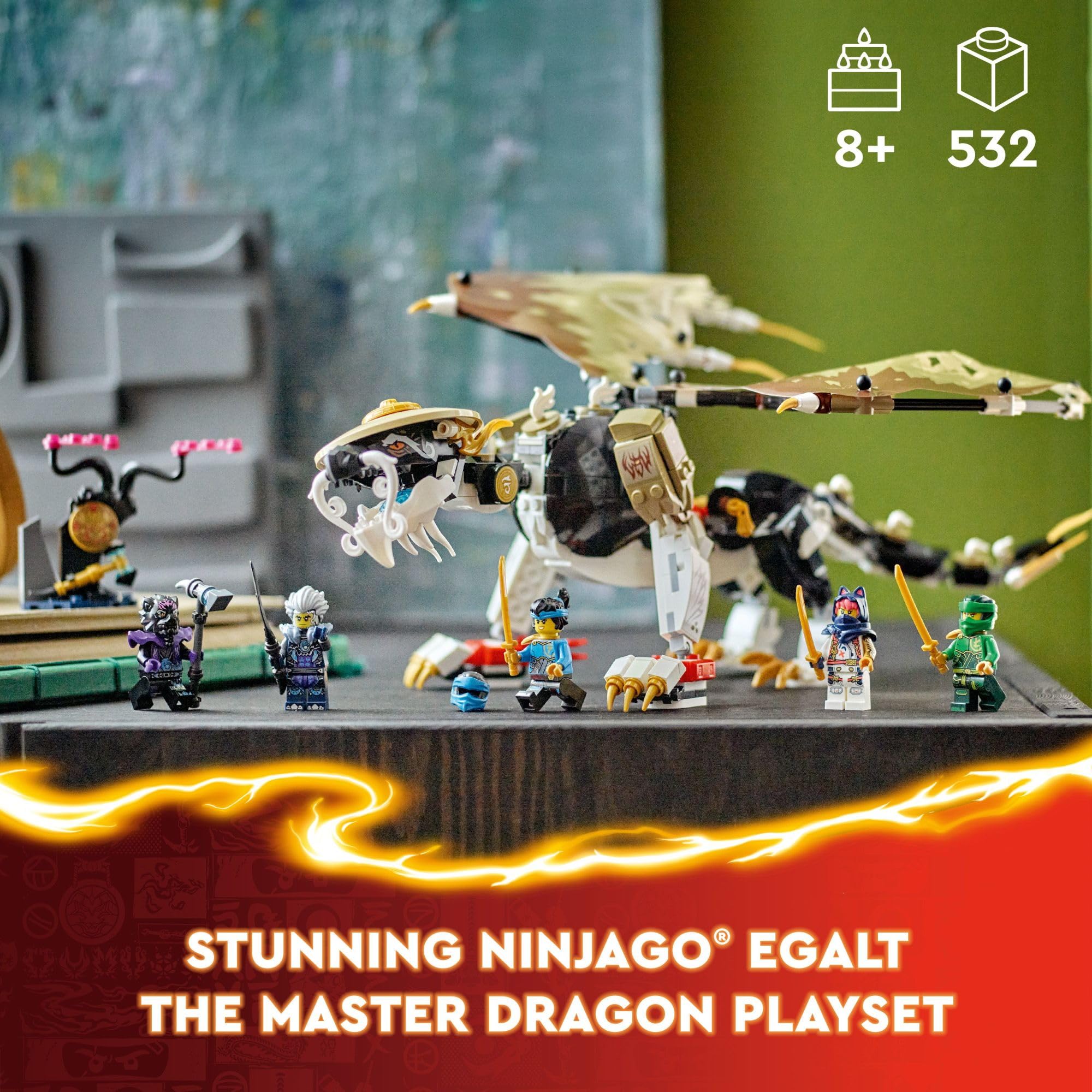 Foto 3 pulgar | Venta Internacional - Figura De Acción Lego Ninjago Egalt The Master Dragon 71809