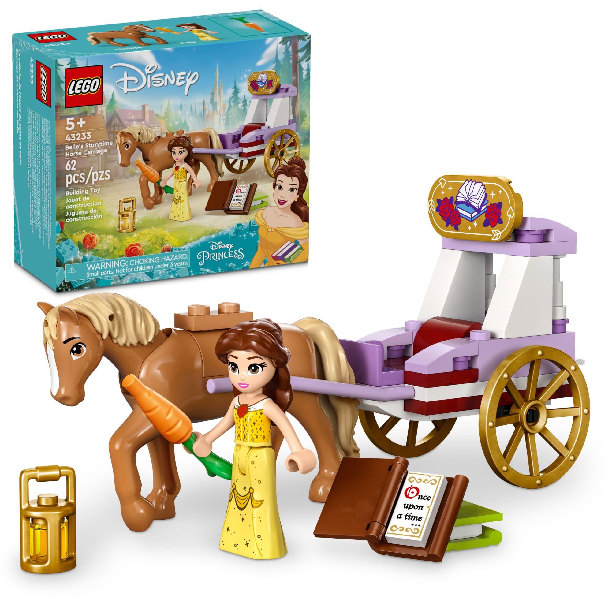 Foto 2 pulgar | Venta Internacional - Juguete De Construcción Lego Disney Princess Belle's Storytime Horse