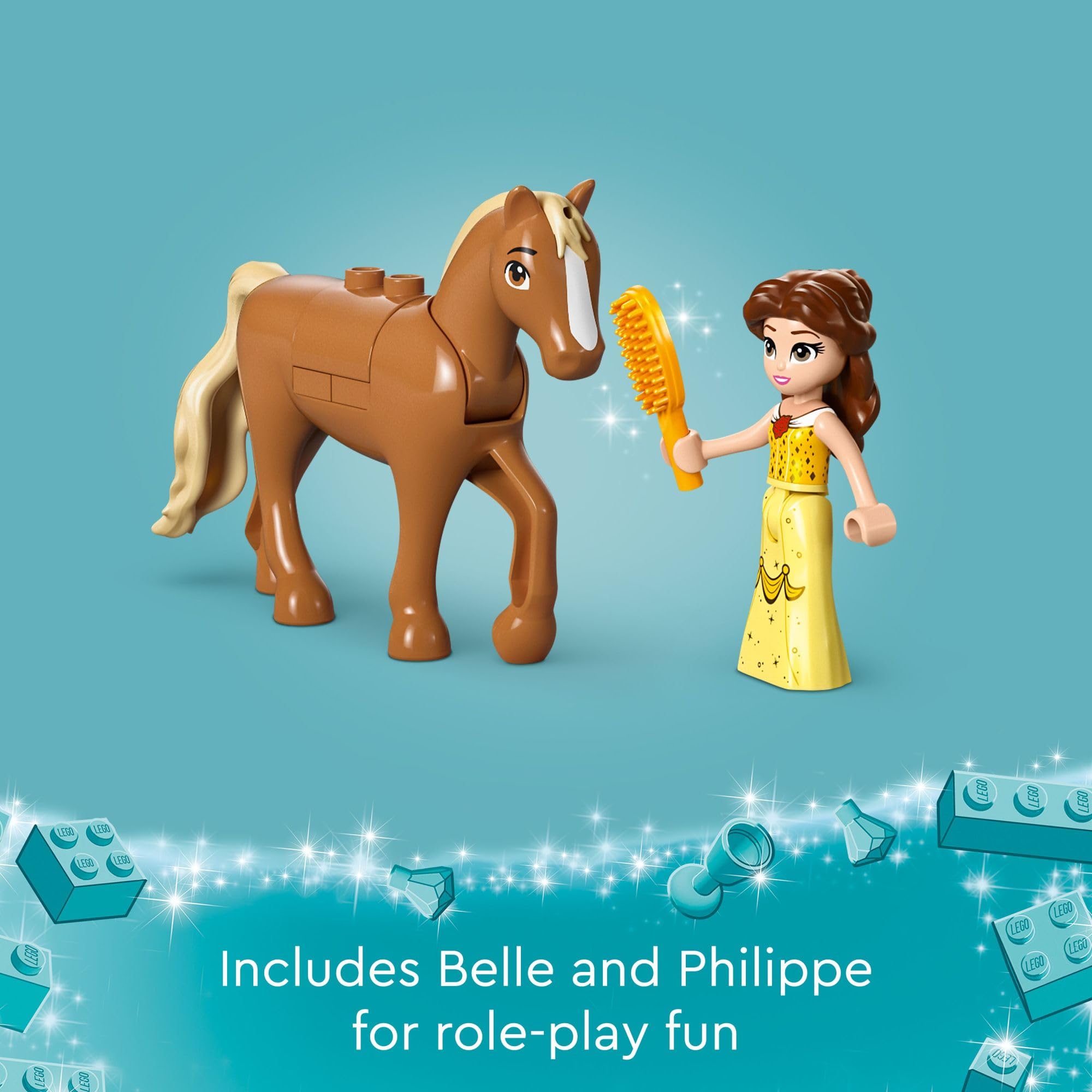 Foto 7 pulgar | Venta Internacional - Juguete De Construcción Lego Disney Princess Belle's Storytime Horse