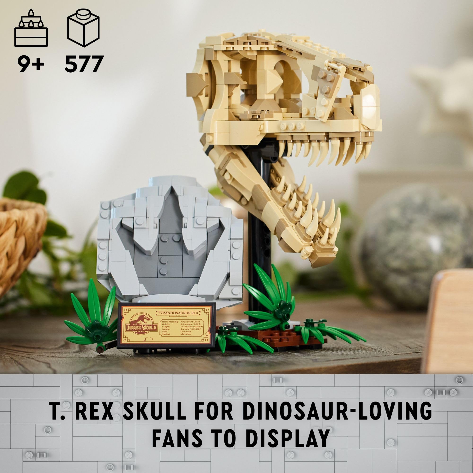 Foto 3 pulgar | Venta Internacional - Fósiles De Dinosaurios: Calavera De T. Rex Lego 76964 Para Niños Mayores De 9 Años