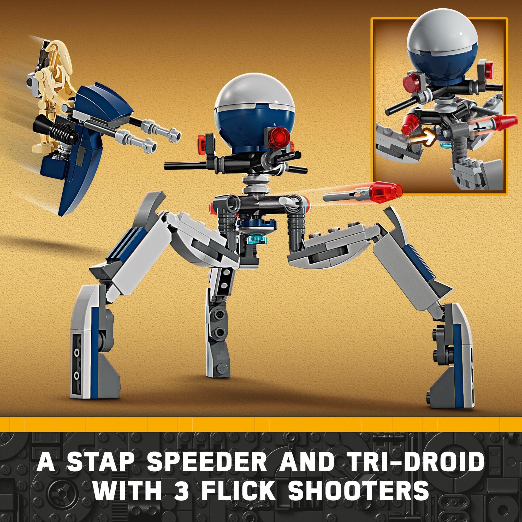 Foto 6 | Venta Internacional - Juguete De Construcción Lego Star Wars Clone Trooper & Battle Droid