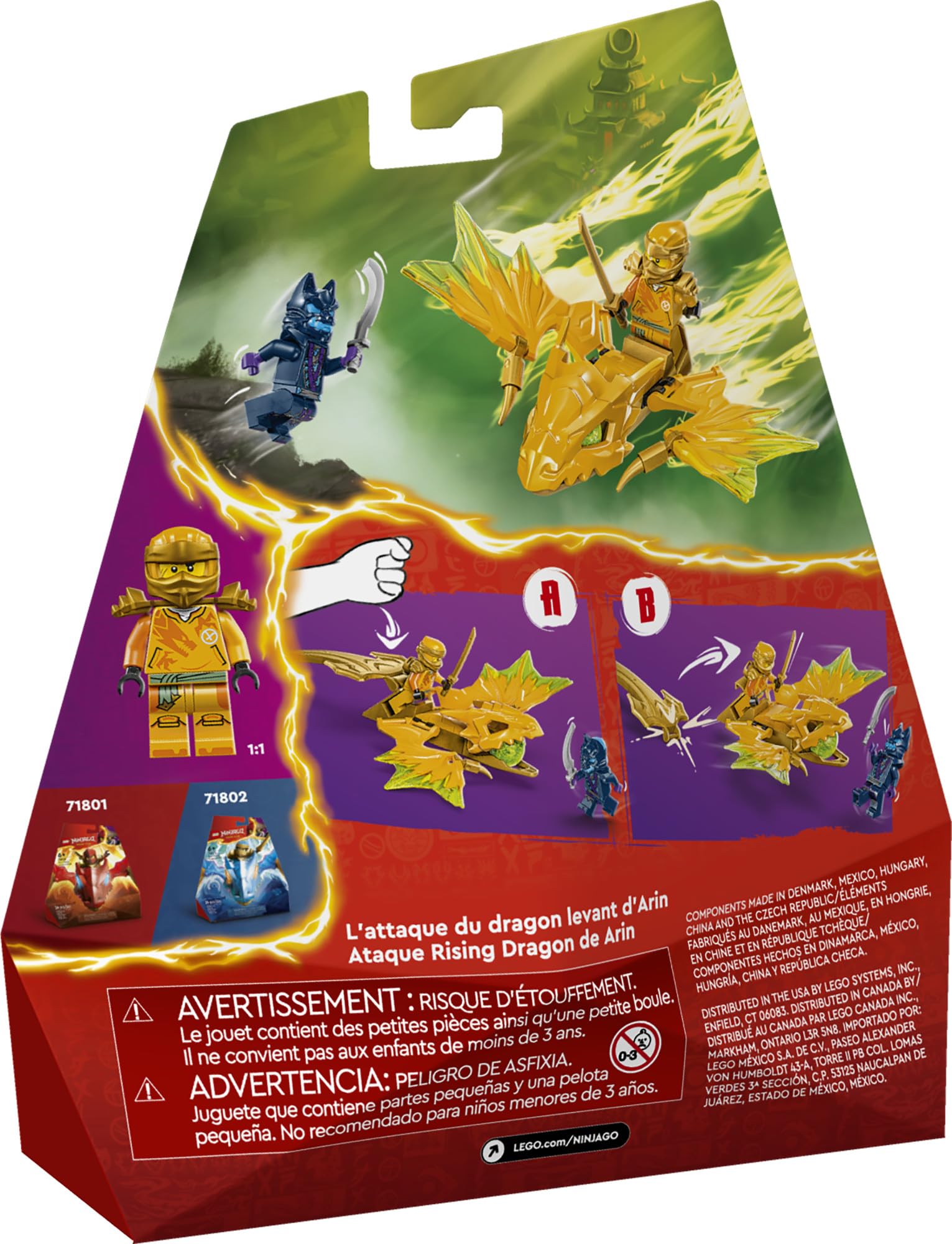 Foto 7 pulgar | Venta Internacional - Juguete Lego Ninjago Arin's Rising Dragon Strike Con Arin Minifig