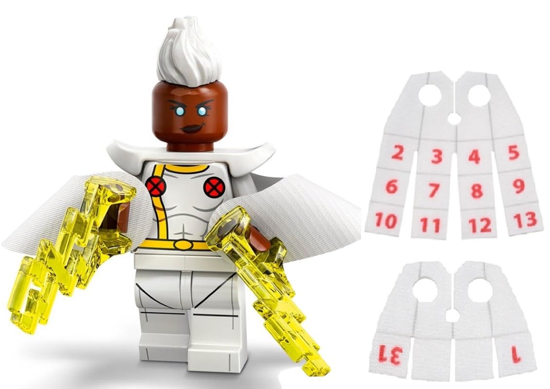 Foto 2 pulgar | Venta Internacional - Minifigura Lego Marvel Series 2 Storm Con Capas De Hombre Con Calendario