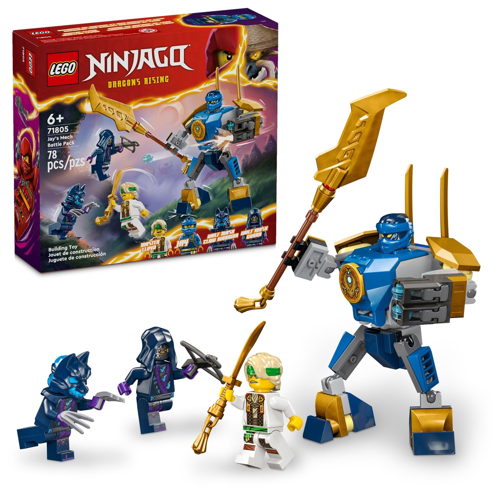 Foto 2 pulgar | Venta Internacional - Juguete Lego Ninjago Jay's Mech Battle Pack 71805 Para Niños Mayores De 6 Años