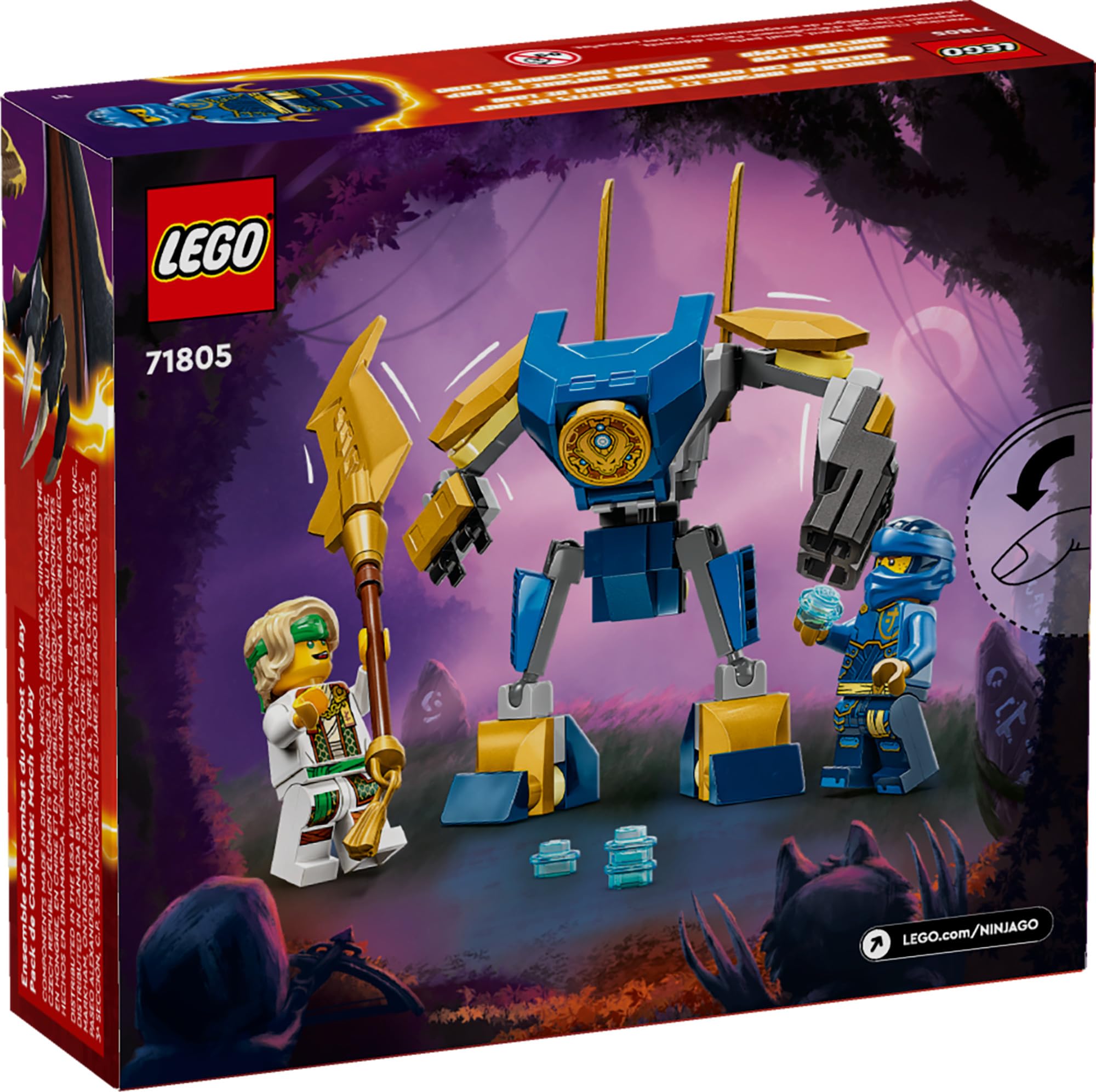 Foto 7 pulgar | Venta Internacional - Juguete Lego Ninjago Jay's Mech Battle Pack 71805 Para Niños Mayores De 6 Años