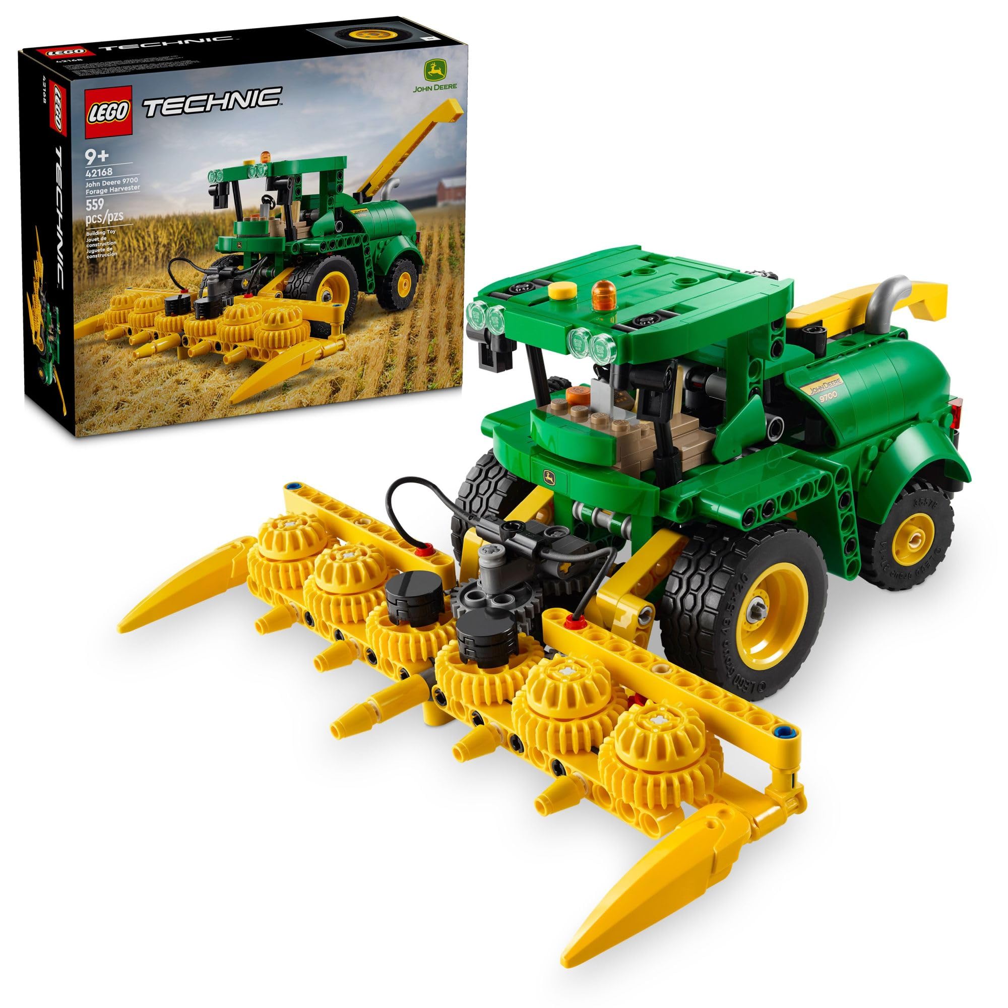 Foto 2 pulgar | Venta Internacional - Tractor Cosechador De Forraje John Deere 9700 De Juguete Lego Technic 9+