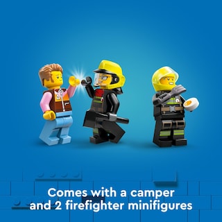 Foto 5 | Venta Internacional - Camión De Bomberos Lego City 4x4 De Juguete Con Bote De Rescate Para Niños Mayores De 5 Años
