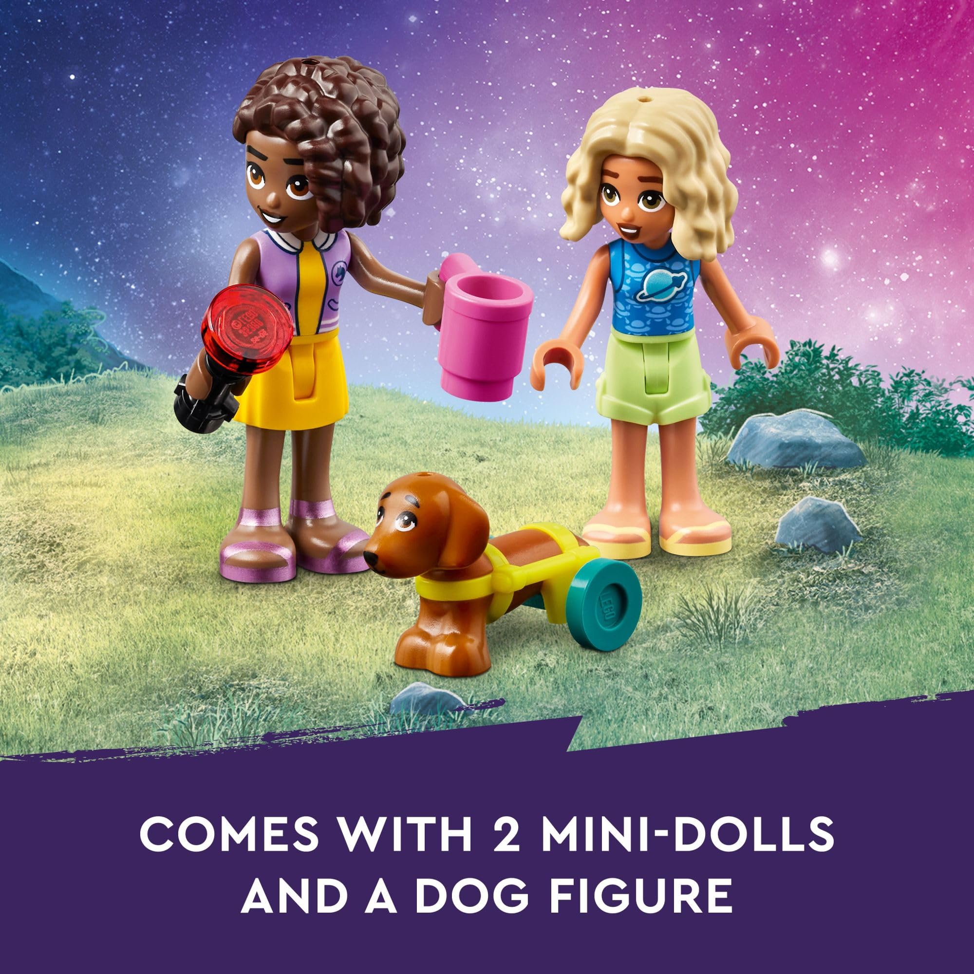 Foto 4 | Venta Internacional - Vehículo De Camping Lego Friends Stargazing De Juguete Con 2 Minimuñecas