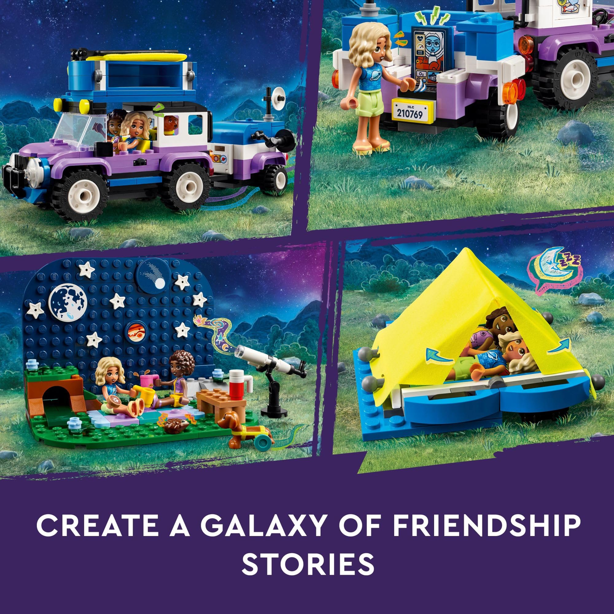 Foto 6 pulgar | Venta Internacional - Vehículo De Camping Lego Friends Stargazing De Juguete Con 2 Minimuñecas