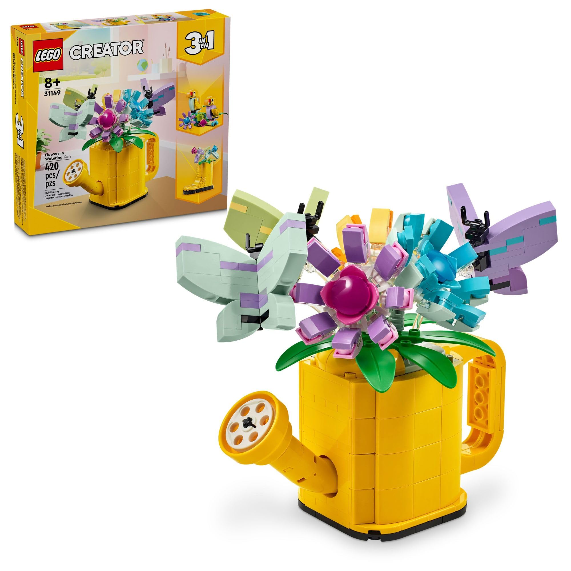 Venta Internacional - Juguete De Construcción Lego Creator 3 En 1 Con Flores En Regadera