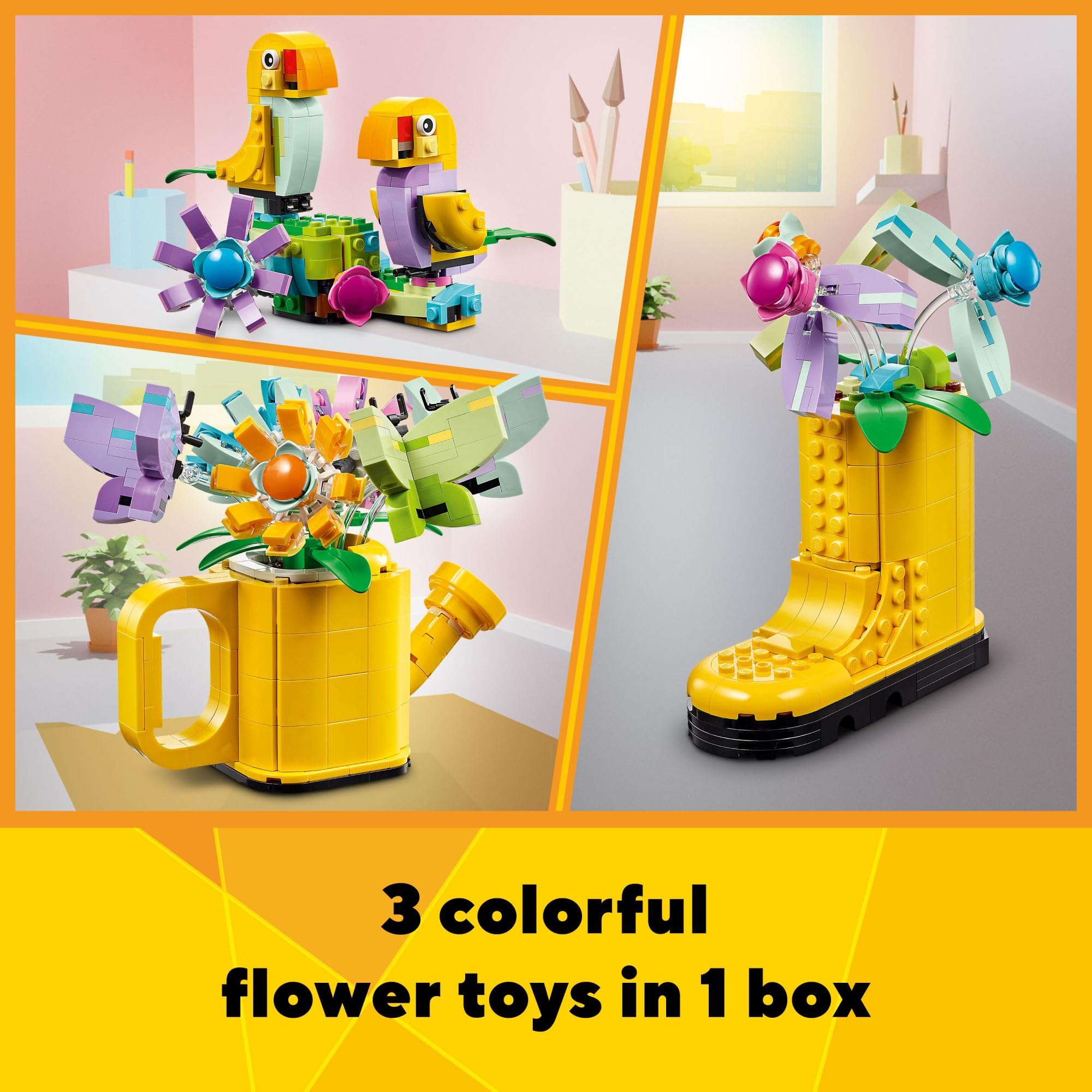 Foto 3 pulgar | Venta Internacional - Juguete De Construcción Lego Creator 3 En 1 Con Flores En Regadera