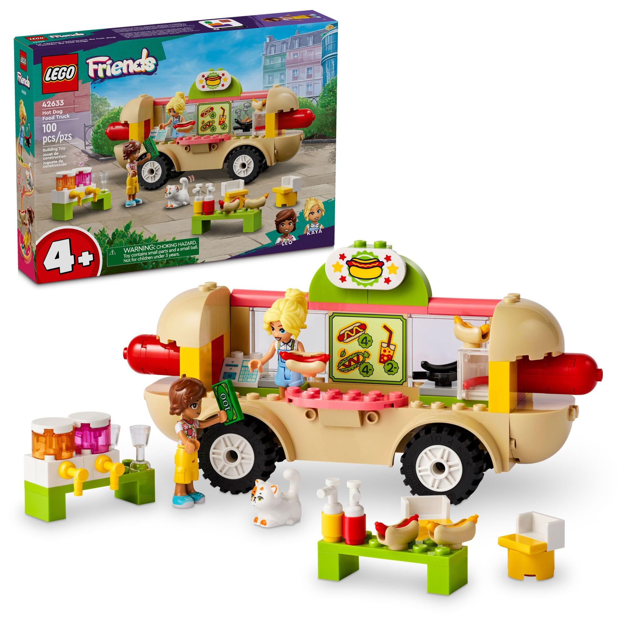 Foto 2 pulgar | Venta Internacional - Camión De Comida Para Salchichas Lego Friends De Juguete Con Minimuñecas De Más De 4 Años