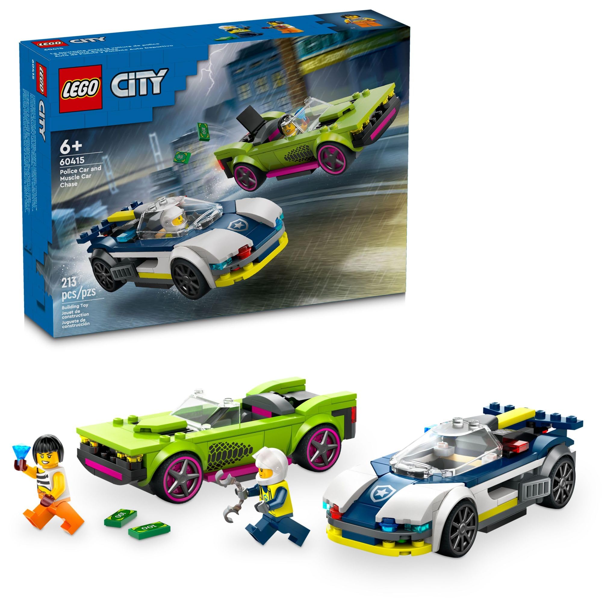 Venta Internacional - Set De Construcción Lego City Police Car Y Muscle Car Chase 60415