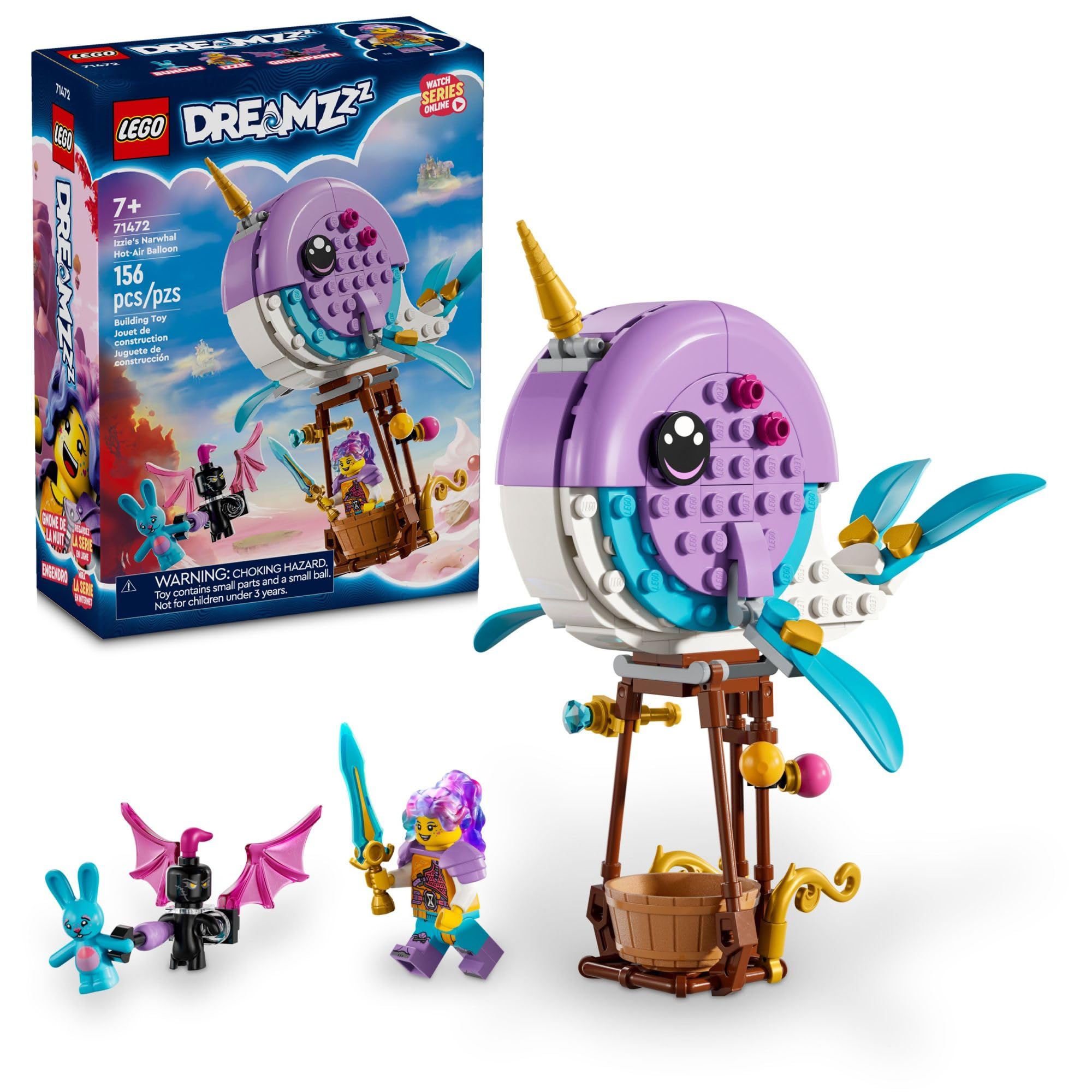 Venta Internacional - Globo Aerostático Con Forma De Narval De Toy Lego Dreamzzz De Izzie Durante Más De 7 Años