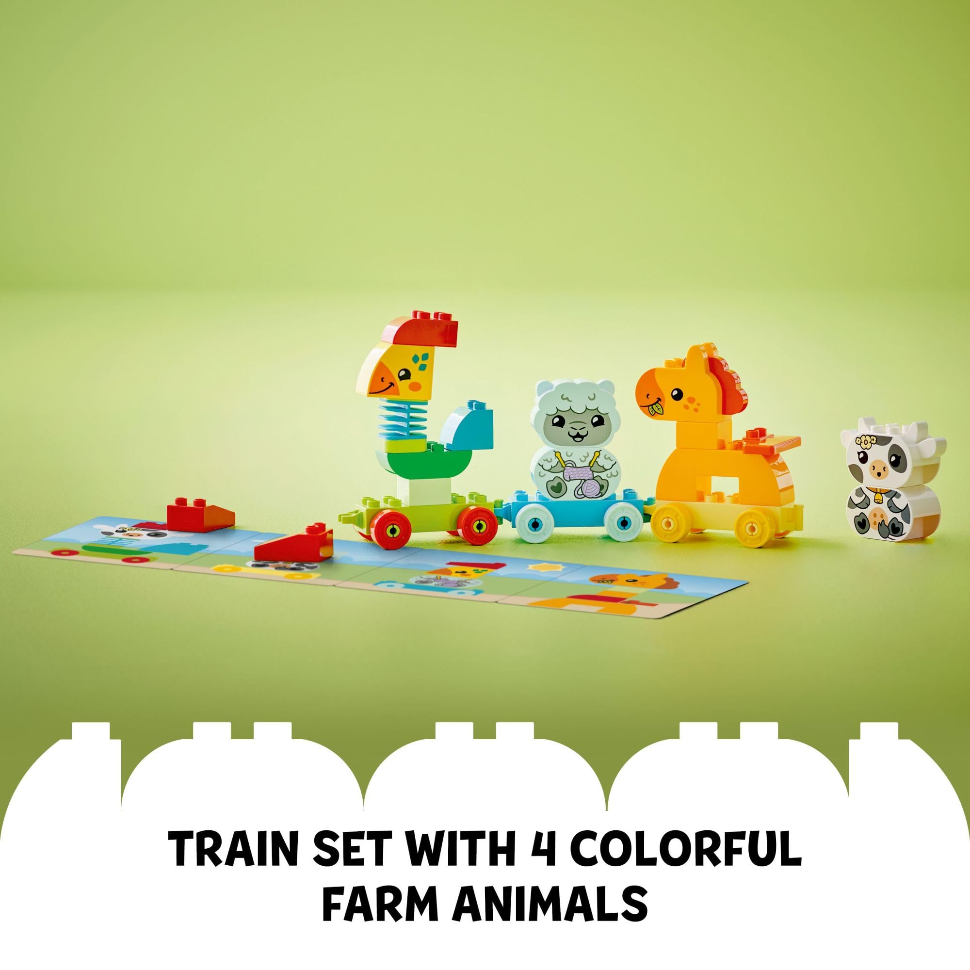 Foto 4 | Venta Internacional - Set De Construcción Lego Duplo My First Animal Train Con 4 Figuras